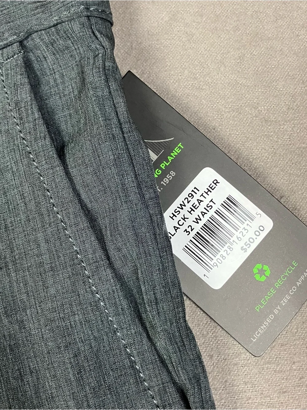 Hawke & Co. Men’s Size 32 Stretch Hybrid Performance Shorts Black Heather NWT!